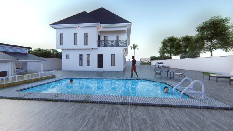 Okun-Ajah Beach house design